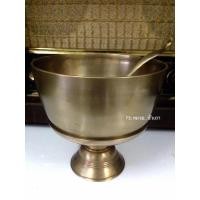 ราคา ขันทองเหลืองหนาหนักขนาดกว้าง 7.5 นิ้ว (28511126652)