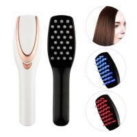 ราคา Electric Vibration Massage Comb Hair Scalp Laser Massage Comb Hair Growth Anti Loss Phototherapy Color Light Care Hairbrush (3673216587)