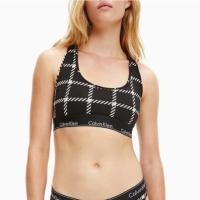 ราคา ของแท้() สปอร์ตบรา CK Calvin Klein Modern Cotton Plaid Sport Bra (20569492286)