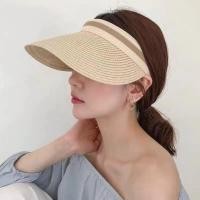 ราคา หมวกสานครึ่งหัว ปีกกว้าง ใส่กันแดดใส่เที่ยวทะเล สไตล์เกาหลี มี 5 สี ชมพู ดำ ครีม น้ำตาล ขาว ราคา 150฿ เท่านั้น (18744775294)
