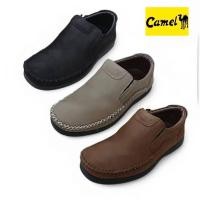 ราคา Camel รุ่น CM-127 รองเท้าผู้ชายหนังแท้ (24879686247)
