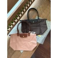 ราคา (พร้อมส่งบางสี) Longchamp M long สี paper / mocha / rose (50604971904)