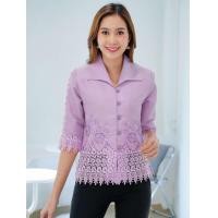 ราคา ส่งฟรี มีถึงไซส์คนอ้วน อก50-52 เสื้อผ้าไหมผู้ใหญ่ลูกไม้ 3 สีมาใหม่ เสื้อปกปีกนกสำหรับผู้ใหญ่ ใส่ออกงานหรือไปเที่ยวก็ได้ (20676195846)