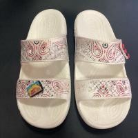 ราคา รองเท้าแตะ Crocs ผู้หญิง มือสอง ของแท้ !! สภาพ80% มี จิ๊บบิท 2 อัน ขนาด M5 W7ยาว23.8cm (41367314839)