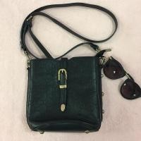 ราคา กระเป๋าสะพายข้างสีดำหนังนิ่มแฟชั่น (14317584900)