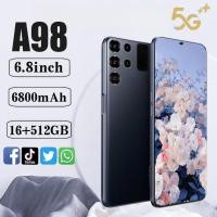 ราคา A98 5G โทรศัพท์มือถือ 16GBROM 512GB RAM รองรับ 2 ซิมการ์ด 6.8 นิ้วเต็มหน้าจอ 6800mAh แบตเตอรี่ Android 13 ระบบรับประกันห (43025484592)