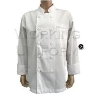 ราคา เสื้อกุ๊ก เสื้อเชฟ สีขาว แขนยาว ติดกระดุมสีขาว (6115342631)
