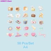 ราคา New 50 Sheets Kawaii Boxed Sticker Cotton Candy Series Cartoon Small Pattern Seal Stickers For Diary Hand Account Decora (29063571846)