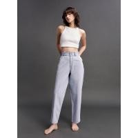 ราคา [Pomelo] กางเกงยีนส์เอวสูงทรงมัม / High Waist Mom Jeans (24986182058)