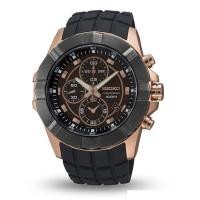 ราคา Karnvera Shop Seiko The Lord Chronograph Men's Watch รุ่น SNDD80P1 นาฬิกาข้อมือผู้ชาย สายยางเรซิ่นสีดำ (10852921123)