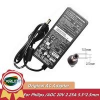 ราคา 20v 2.25a ADPC2045 Original TPV 20V 2.25A AC Adapter Charger สําหรับ MSI Optix G24C4/G27C4 G272 (3CB5) G241 24" Gaming Monitor แหล่งจ่ายไฟ (53107240146)