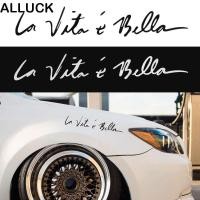 ราคา ALLUCK สติ๊กเกอร์ติดรถสะท้อนแสงตกแต่งตลก La Vita E Bella (47057837912)