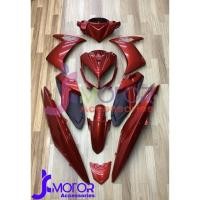 ราคา 12ชิ้น​ ชุดสี YAMAHA​ NOUVO​ ELEGANCE​ 135cc​ แฟริ่ง​ใหม่​ " แท้​ " เบิก​ YAMAHA​ สีแดงแก้ว (9114737101)