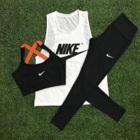ราคา ชุดโยคะ ชุดออกกำลังกาย **งานสกรีน NIKE** Set 3 ชิ้นงานฟรีไซส์ (1435729834)
