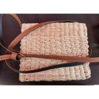 ราคา กระเป๋า​สานผักตบชวาสะพายข้าง​หูหนัง (6816582519)