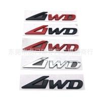 ราคา ใหม่ 4wd สติกเกอร์รถโลหะ 3D สามมิติรถตกแต่งสติกเกอร์ 4WD โลโก้สี่WD ดัดแปลงโลโก้รถรถสติกเกอร์ (47457588033)
