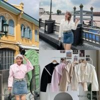ราคา เสื้อเชิ้ตคอบัวขอบลูกไม้ (25955817326)