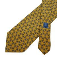 ราคา เนคไท Dunhill Silk Yellow Geometric Italy เนคไทแบรนด์เนม ของแท้ (49006119458)