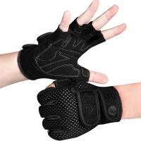 ราคา MOREOK Workout Gym Gloves Men Women,3MM SBR Pads,Half Finger Weight Lifting Exercise Fitness Gloves for Training,Pull Up (42368643768)