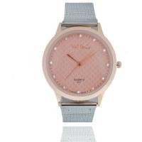 ราคา Womage Watch นาฬิกาข้อมือแฟชั่นผู้หญิง สวยๆ สายเหล็กสีเหล็ก หน้าปัดกลมชมพู รุ่น Womage/Silver-Pinkgold (512501449)