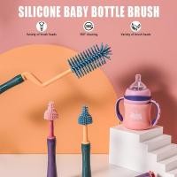 ราคา 3pcs/set แปรงล้างขวดนม ชุดแปรงซิลิโคนล้างขวดนม (25424878925)