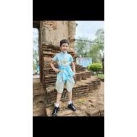 ราคา ชุดไทยเด็ก ชุดย้อนยุค ชุดไทยใส่ไปโรงเรียน โจงกระเบน ชุดผ้าไทย ชุดไทยเด็กชาย ชุดพี่หมื่น ชุดท่านขุน (13550369958)