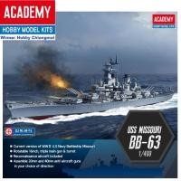 ราคา โมเดลเรือรบ Academy AC14401 USS MISSOURI BB-63 ขนาด 1/400 (24774880715)