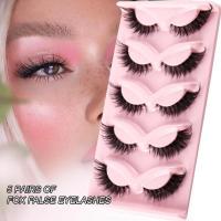 ราคา Cat Eye Eyelashes 5 คู่ Fox Eye Lashes Faux Mink Lashes Fluffy Strip False LashesNatural ดูขนตา Lash (52255917698)