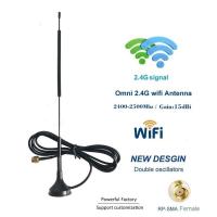 ราคา เสาอากาศ Wifi 15dBi Signal Booster 2.4GHz High Gain Omni Antenna With Magnetic bottom Cable 3M (22606493410)