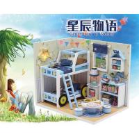 ราคา DIY ห้องนอนตุ๊กตา เตียง 2 ชั้น โมเดลบ้าน บ้านตุ๊กตา บ้านบาร์บี้ M019 (1630331494)