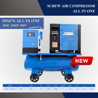 ราคา ใหม่!! ปั๊มลมสกรู รูุ่น All in one 400L 10hp 380v (Screw air compressor All in one) Disenไดเซน (56757306324)