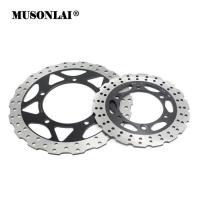 ราคา 290/220mm Motorcycle Front Rear Brake Disc Rotor For Kawasaki 250cc Ninja 250 Z250 SL Z300 ABS 300c (44605479067)
