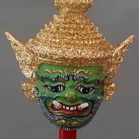 ราคา หัวโขนรามเกียรติ์ หนุมาน งานทำมือพร้อมขาตั้งเศียร (20873864440)