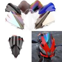 ราคา Motorcycle screen Double Bubble Windshield Deflector Protector WindScreen For Aprilia RSV4 R RSV4R (53054350901)