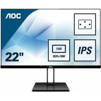 ราคา MONITOR (จอมอนิเตอร์) AOC 22V2Q/67 21.5" IPS 75Hz Warranty 3 - Y (5990276055)
