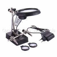 ราคา InnTech แท่นช่วยจับบัดกรี พร้อมแว่นขยาย และไฟ LED (Black Soldering Hand) (1025106071)