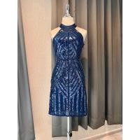 ราคา เดรสสั้นปักเลื่อมสีน้ำเงิน (20584355461)