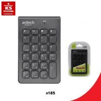 ราคา Anitech N185 Wireless Keypad numeric แป้นพิมพ์ตัวเลข คีย์บอร์ดตัวเลข แป้นพิมพ์ คีย์บอร์ด ไร้สาย (43078395776)