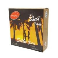 ราคา ถุงยางอนามัยไลฟ์สไตล์ ซิลค์ โกลด์ (ขนาด 52มม.) ไลฟ์สไตล์ ถุงยางอนามัย Silke Gold Condom ขนาด 52 มม.​ บรรจุ 3 ชิ้น (26773807059)