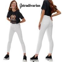 ราคา Stradivarius super high waist skinny jean in White (18893027019)