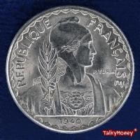ราคา เหรียญ อินโดจีน French Indochina อาณานิคมฝรั่งเศส ปี 1939-1941 ราคา 10 เซนต์ สภาพใช้งานน้อย เนื้อนิกเกิ้ล (14884689509)