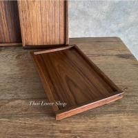 ราคา ถาดไม้ จานไม้ ถาดวางแก้ว ไม้สักแท้ กว้าง 5 x ยาว 8 นิ้ว ใบละ 149.- (16669846682)