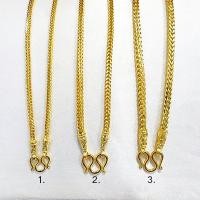 ราคา สร้อยคอทอง ความยาว 20 นิ้ว น้ำหนักเทียบเท่า 1, 2, 3 บาท ทองชุบ ลายสี่เสาคั่นหัวจรวด พร้อมส่ง (57955061346)