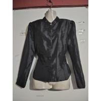 ราคา เสื้อแขนกระบอกสีดำเสื้อทรงจิตลดาจีบหัวแขนบ่าเสริมฟองน้ำมีซับใน อก36นิ้วเอว30"สะโพก36"ยาว21" (44008282647)