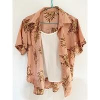 ราคา เสื้อผ้า KEMEJA PRELOVED|เสื้อท็อปผู้หญิง|เสื้อเชิ้ตผู้หญิง|มือสอง|ใช้แล้ว|เสื้อเชิ้ตสีชมพูพีช (23734358215)