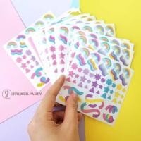 ราคา Party Sticker Polco Deco Rainbow Polaroid Deco PC Toploader (PLC09) (17042534019)