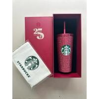 ราคา แก้วหนามคริสตัล Royal Pink Blink ครบรอบ 25 ปี Starbucks Thailand ของแท้ (27570082919)