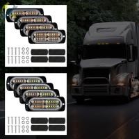ราคา 4 ชิ้นไฟ LED กระพริบ 24-LED Super Bright Amber ไฟฉุกเฉิน 32 กระพริบที่แตกต่างกันกันน้ํา Hazard ไฟเตือนสําหรับรถยนต์ SHOPTKC5456 (22964734871)