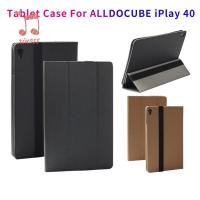 ราคา [ขายดี] เคสแท็บเล็ตหนัง PU แบบฝาพับ สําหรับ ALLDOCUBE IPlay40 10.4 นิ้ว CUBE IPlay 40 (สีทอง) (21817178614)