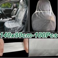 ราคา ผ้าคลุมเบาะรถยนต์พลาสติกใส 100 ชิ้นผ้าคลุมเบาะรถยนต์แบบใช้แล้วทิ้งอัตโนมัติ (53756185529)